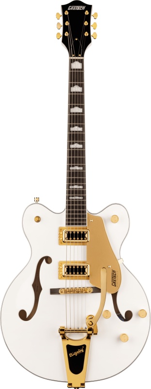 Gretsch G5422TG Electromatic Classic Hollow Body Double-Cut with Bigsby and Gold Hardware, Snowcrest White