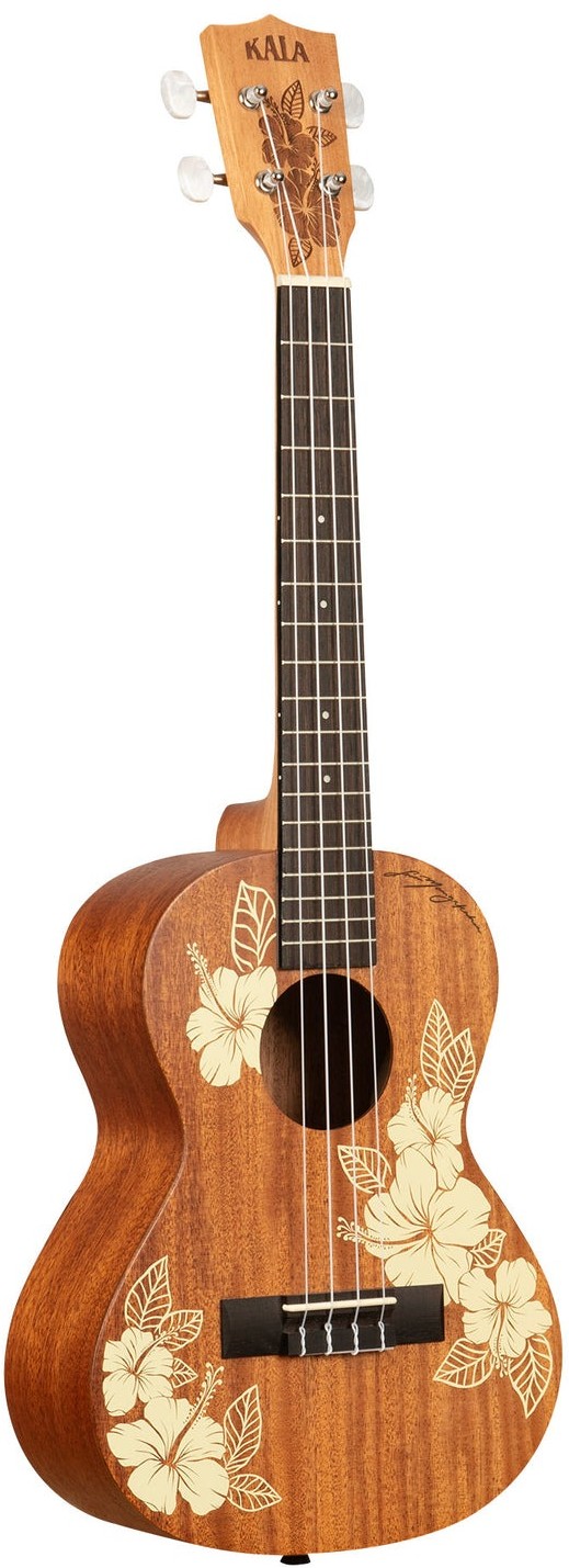 Kala Hibiscus Mahogany Tenor Ukulele