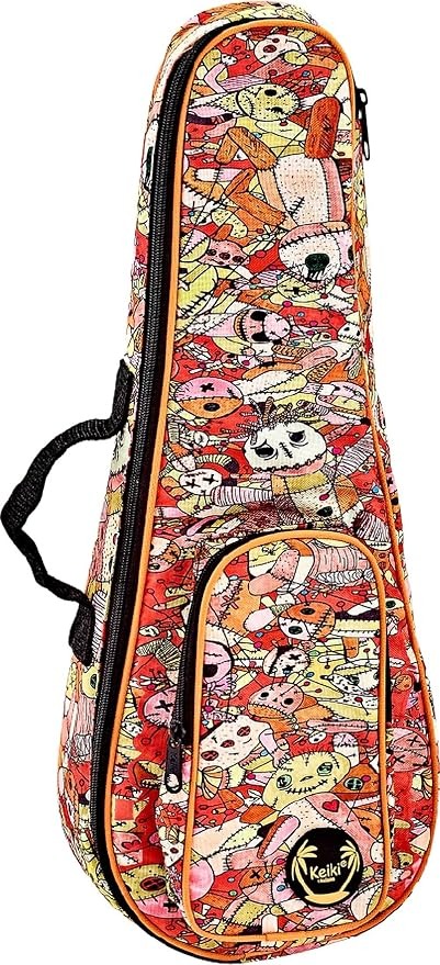 Ortega Keiki Designer Series Voodoo Puppet Ukulele Bag, Soprano