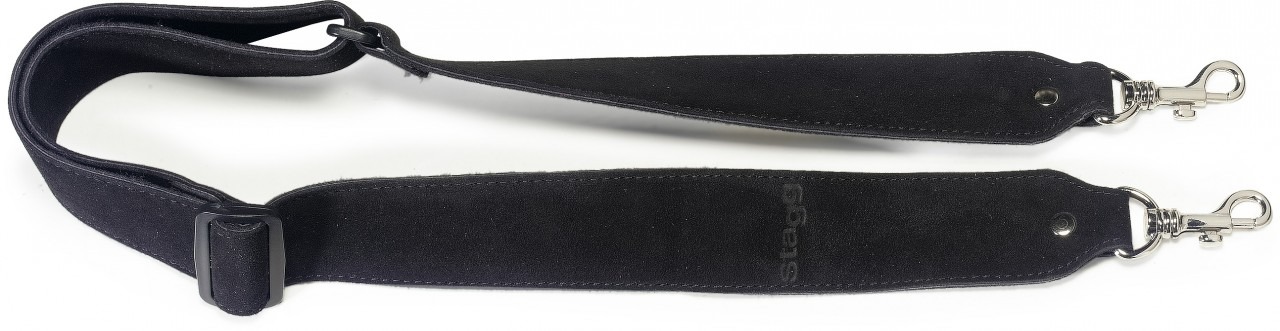 Stagg Suede Banjo Strap, Black