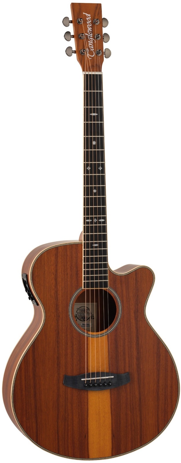 Tanglewood Reunion Pro Series TRU4CE AS Electro-Acoustic Super Folk Cutaway, All Santos