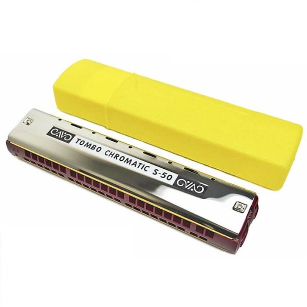 Tombo S-50 44 Hole Chromatic Harmonica with Case