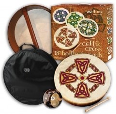 Waltons 18'' Bodhran Starter Pack, Kilkenny Cross