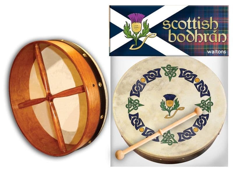 Waltons 8'' Bodhran, Scottish Thistle