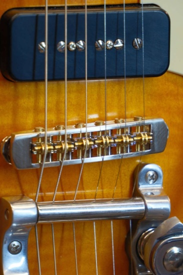 Maybach Lester '60, '60s Slim Taper, P90 with Bigsby, Ice Tea Aged