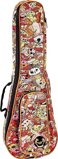 Ortega Keiki Designer Series Voodoo Puppet Ukulele Bag, Concert