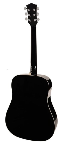 Richwood RD-12 Left-Handed Dreadnought Acoustic, Black