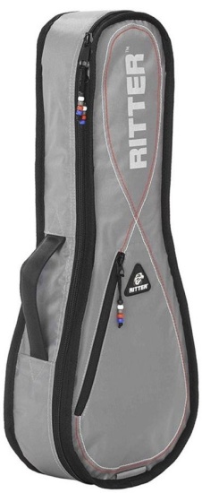 Ritter Performance 2 Series Soprano Ukulele Gig Bag, Grey/Red/White