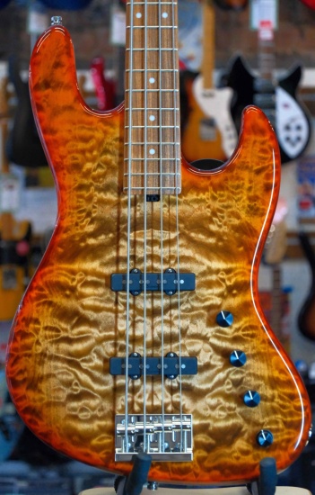 Sadowsky 2021 Custom Shop Masterbuilt AAA Quilted Maple, Burnt Maple Leaf (Pre-Owned)