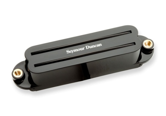 Seymour Duncan SHR-1n Hot Rails for Strat Single-Coil Sized Humbucker Neck Pickup, Black