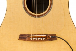 KNA SG-1 Bridge Mounted Detachable Passive Piezo Pickup for Guitar