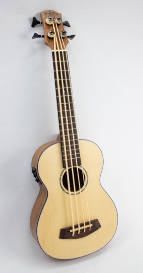 Snail SUB-20 Electro-Acoustic Ukulele Bass, Natural Spruce