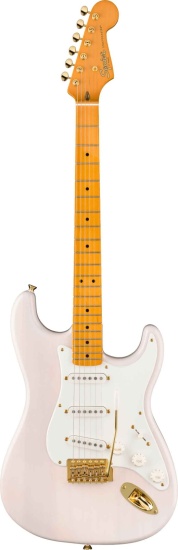 Squier FSR Classic Vibe '50s Stratocaster, Maple Fingerboard, Parchment Pickguard, Gold Hardware, White Blonde