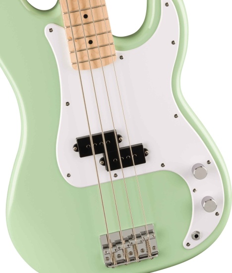 Squier FSR Sonic Precision Bass, Maple Fingerboard, White Pickguard, Surf Green