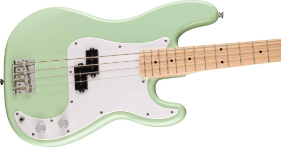 Squier FSR Sonic Precision Bass, Maple Fingerboard, White Pickguard, Surf Green