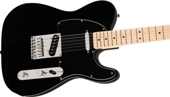 Squier FSR Sonic Telecaster, Maple Fingerboard, Black Pickguard, Black