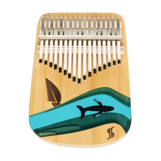 Stagg 17 Keys Professional Flat Base Kalimba, Ocean