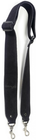 Stagg Suede Banjo Strap, Black