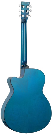 Tanglewood Azure Series TA4CEBL Electro-Acoustic Super Folk Cutaway, Serenity Blue Gloss