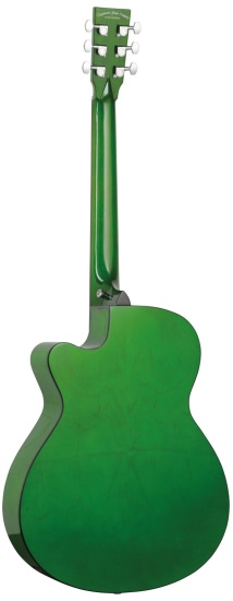 Tanglewood Azure Series TA4CEGR Electro-Acoustic Super Folk Cutaway, Aurora Green Gloss