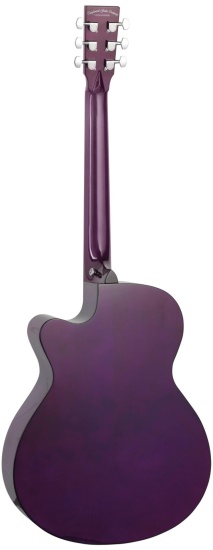 Tanglewood Azure Series TA4CEPU Electro-Acoustic Super Folk Cutaway, Foxglove Purple Gloss