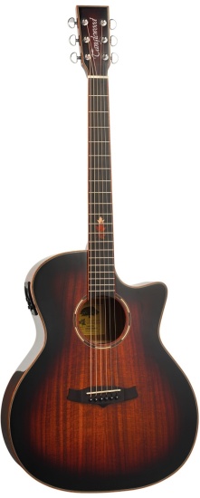 Tanglewood Winterleaf Exotic TWX6CEK Grand Auditorium Venetian Cutaway Electro-Acoustic, Autumn Burst Gloss