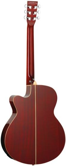 Tanglewood Winterleaf TW4 Super Folk Cutaway Electro-Acoustic Guitar, Barossa Red Gloss