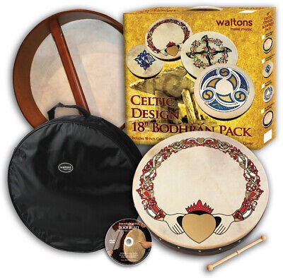 Waltons 18'' Bodhran Starter Pack, Cladagh