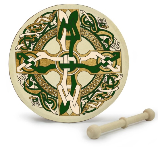 Waltons 8'' Bodhran, Celtic Cross