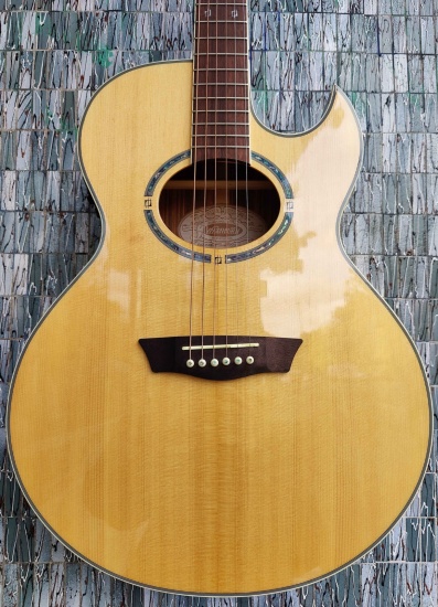 Washburn Festival Series EA20S Nuno Bettencourt Signature Electro-Acoustic Florentine Cutaway, Natural